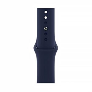 ساعت هوشمند اپل واچ سری 6 مدل 44mm Blue Aluminum Case با بند سرمه ای اسپورتی