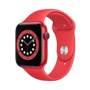 ساعت هوشمند اپل واچ سری 6 مدل 44mm RED Aluminum Case با بند قرمز اسپورتی