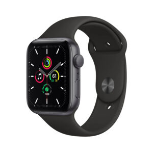 ساعت هوشمند اپل واچ سری SE مدل 40mm Space Gray Aluminum Case با بند مشکی اسپورتی