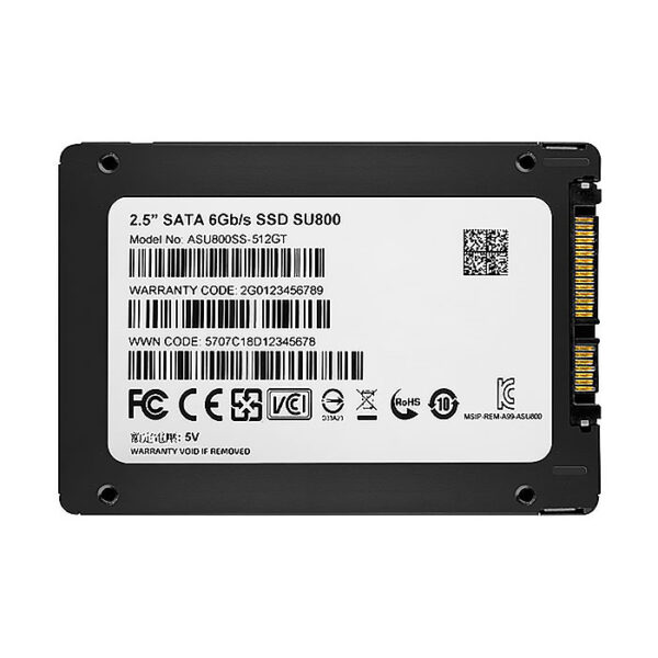 حافظه SSD اینترنال ای دیتا مدل SU800 ظرفیت 512 گیگابایت