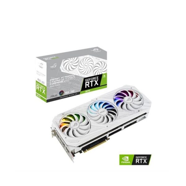 کارت گرافیک ایسوس مدل ROG Strix GeForce RTX 3070 White OC Edition