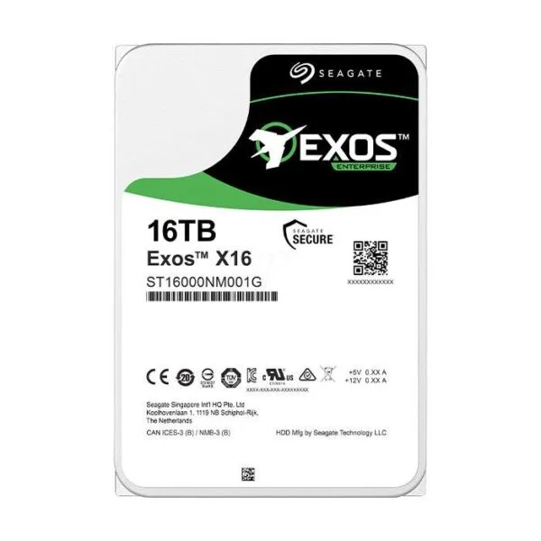 هارد اینترنال سیگیت مدل ST16000NM001G Exos X16 ظرفیت 16 ترابایت