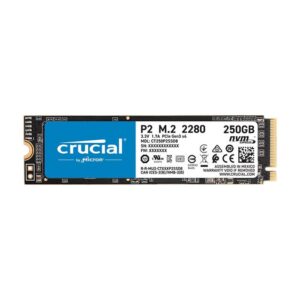 حافظه SSD اینترنال کروشال مدل P2 NVMe PCIe M.2 2280 ظرفیت 250 گیگابایت