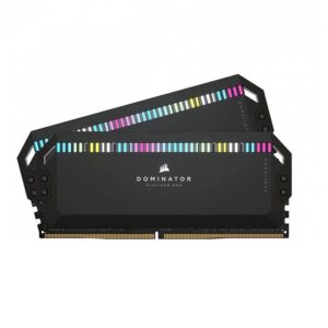 رم دوکاناله کامپیوتر کورسیر Dominator Platinum RGB DDR5 با حافظه 32 گیگابایت و فرکانس 5200 مگاهرتز