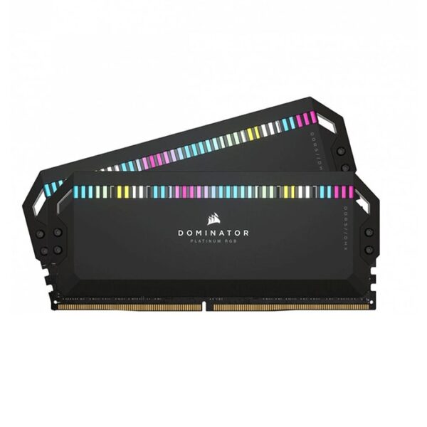 رم دوکاناله کامپیوتر کرسیر Dominator Platinum RGB DDR5 با حافظه 32 گیگابایت و فرکانس 6200 مگاهرتز