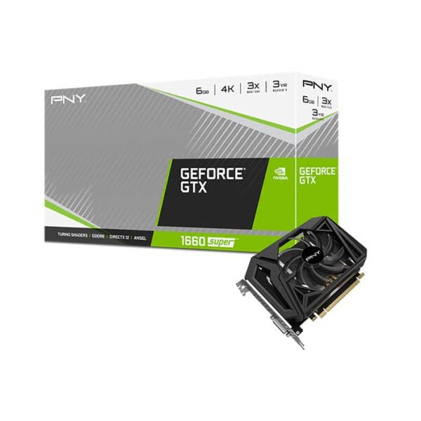 کارت گرافیک کار کرده پی ان وای Geforce GTX 1660 Super 6GB