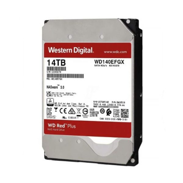 هارددیسک اینترنال وسترن دیجیتال WD RED Plus ظرفیت 14 ترابایت