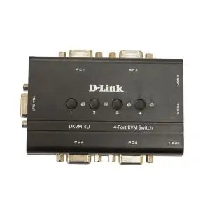 سوییچ 4 پورت KVM USB دی-لینک DKVM‎-4U