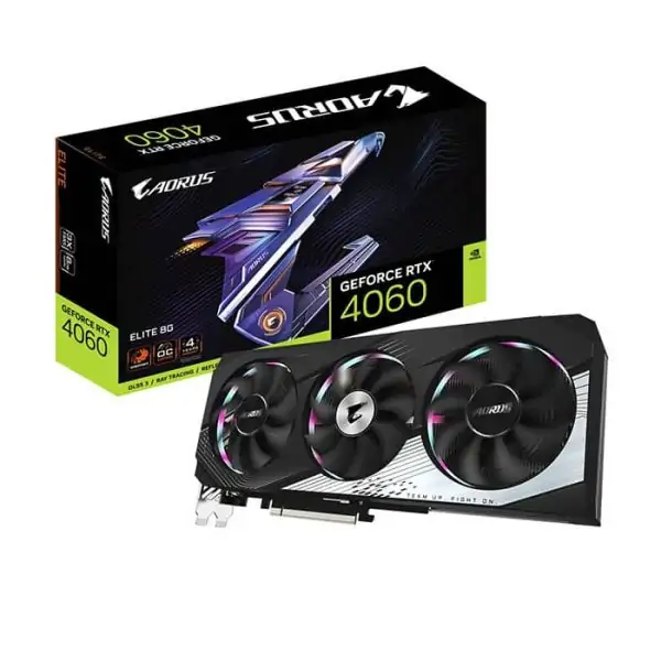 کارت گرافیک گیگابایت RTX 4060 AORUS ELITE 8GD