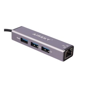 هاب 4 پورت Type-C /USB آیفورتک Airsky HC-78