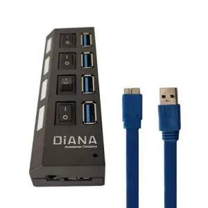 هاب 4 پورت USB3.0 دیانا DHU3