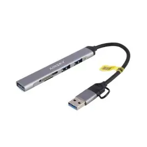 هاب و رم ریدر Ifortech Airsky HC-77A Type-C USB3.0 3Port