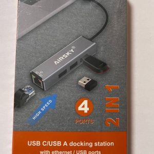 هاب 4 پورت Ifortech Airsky Type-C To USB3.0/USB 2.0/LAN