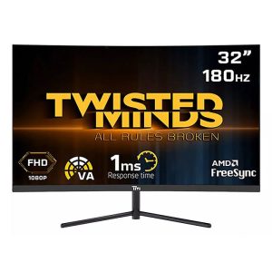 مانیتور گیمینگ خمیده تویستد مایندز Twisted Minds TM32CFHD180VA سایز 32 اینچ