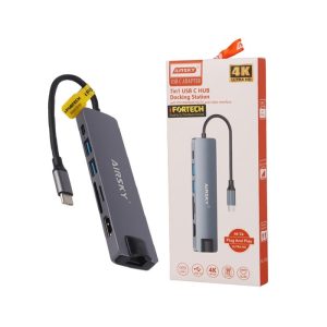 هاب و رم ریدر Ifortech HC-13LC Type-C To USB2.0/USB3.0/HDMI/RJ45/SD/Micro SD/Type-C PD