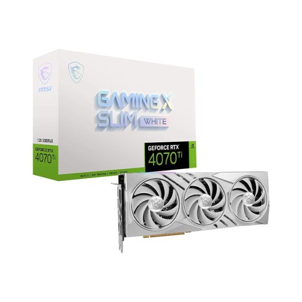 کارت گرافیک ام اس آی GeForce RTX 4070 Ti Gaming X Slim White حافظه 12 گیگابایت